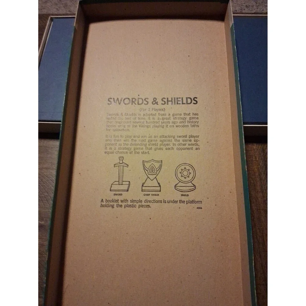 Milton Bradley swords shields